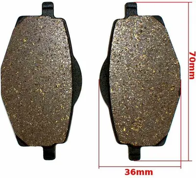 Obrázek produktu pro Brzdové destičky YAMAHA TZR50, DT125, MBK, TZR50, ZY125
