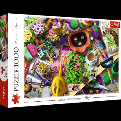 Produktbild von Puzzle Trefl 1000 Teile Aufräumen des Gartens
