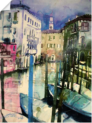 Produktbild von ARTland Poster Venedig, Fondamenta Malcanton Größe: 30x40 cm