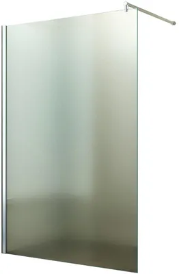 Produktbild von Walk-in Duschabtrennung Duschwand Seitenwand 140 cm Vollsatiniert 10 mm NANO Glas Jupiter