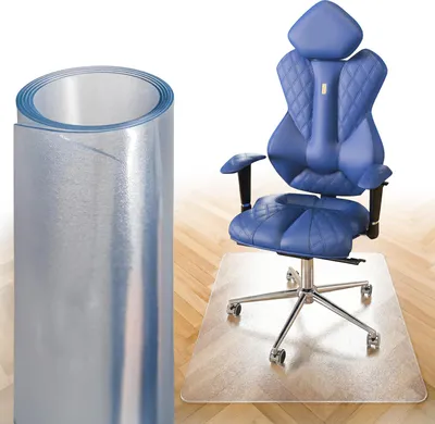 Produktbild von Björn&Schiller Bodenschutzmatte Kratzschutz Schreibtischunterlage, Transparent, Rutschfeste Bürostuhlunterlage, Bodenmatte, Stuhlunterlage, Stärke: 1,5 mm, Größe: 90 x 60 cm