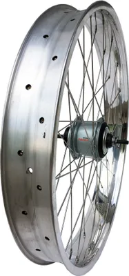 Immagine prodotto di ruota posteriore da 26 pollici cerchio in alluminio da 82 mm 8 velocità Shimano lucido