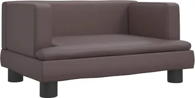 Obrázek produktu pro vidaXL Pelíšek pro psy hnědý 60x40x30 cm Imitace kůže
