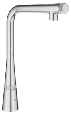Produktbild von GROHE Zedra Smart Control, Ziehen, Edelstahl, Digital, Einzelbild, Typ L, 140°
