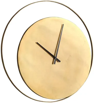 Immagine prodotto di Orologio da parete di design Casa Padrino oro Ø 80 cm - Orologio rotondo di design industriale in metallo - Accessori per la decorazione del soggiorno