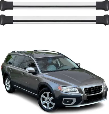 Image de Barres de toit transversales pour Volvo XC70 2008-2016 Aluminium Gris 2Pcs