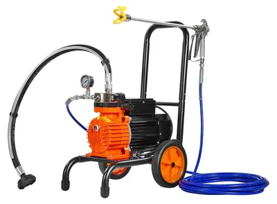 Produktbild von Airless-Spritzgerät - Spritzanlage - Spritzmaschine - Spritzwagen - Spritzpistole - 900W Motor