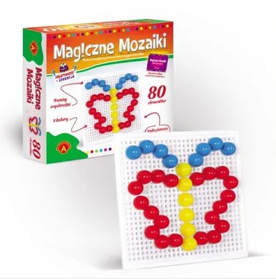 Produktbild von Magiczne Mozaiki 80 elementów - Kreatywna Zabawka Edukacyjna