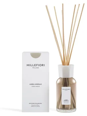 Zdjęcie produktu dla Millefiori Milano Ambra Minerale – dyfuzor do pomieszczeń z patyczkami (77DDAN)