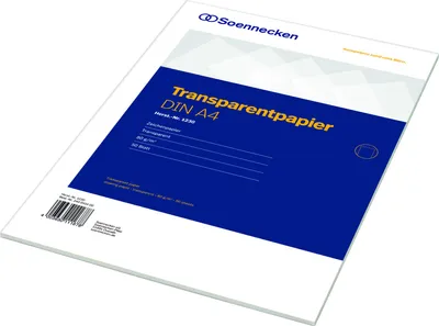 Image de Soennecken Transparentpapier 1230 DIN A4 80g 50Blatt