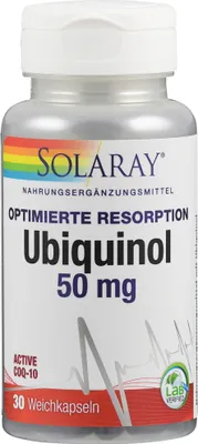 Obrázok produktu pre Ubiquinol Coq10 50 mg Solaray Capsules 30 kapsúl