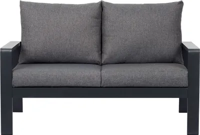 Produktbild von Lis Garten-Sofa 2 Pers. mit Kissen schwarz, grau.