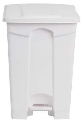 Image de Poubelle de Cuisine à Pédale Blanche 45 litres - Jantex