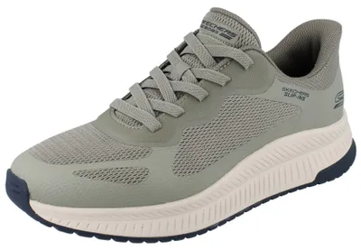 Produktbild von SKECHERS Slip-ins Bobs Squad 4 Herren Sneaker oliv grün Textil - Größe: 41