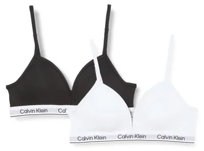 Produktbild von Calvin Klein Triangel G80G800741 für Mädchen, andere BHS, PVHblack/Hellweiß, 10