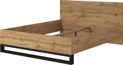 Zdjęcie produktu dla Łóżko podwójne 160x200 BULLARD - dąb wotan