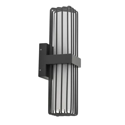 Produktbild von Lucande Außenwandleuchte Chandan, anthrazit, 2-flg., IP54