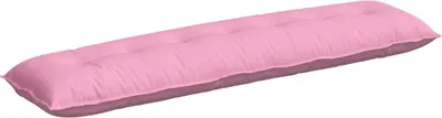 Zdjęcie produktu dla vidaXL Poduszka na plecy różowa 200 x 19 x 50 cm tkanina
