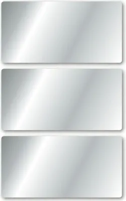 Produktbild von HERMA 15079, Silber, Rechteck, Permanent, Universal, 3 Stück(e), 3 Blätter