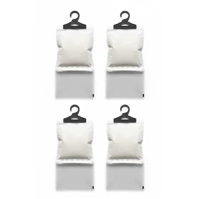 Produktbild von 4er Set Luftentfeuchter zum Aufhängen 180g Granulat mit 400ml Beutel Entfeuchter Kleiderschrank