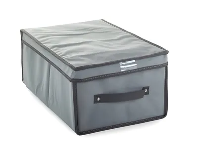 Obrázek produktu pro Verk 01321 Úložná krabice s odklápěcím víkem 45x30x20cm šedá