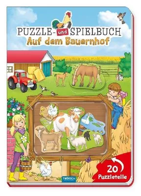 Produktbild von Trötsch Puzzle- und Spielbuch Auf dem Bauernhof