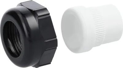 Produktbild von HARTING Q-Halbverschraubung PG16x1,41 Kunststoff Farbe tiefschwarz RAL 9005 - 1 Stück