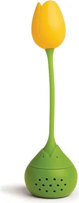 Produktbild von Tulip Tee-Sieb Flower Tee Ei, Tea Infuser, Teekugel Silikon Tulpe gelb
