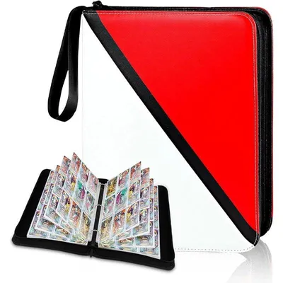 Imagen del producto de Carpeta con cremallera para tarjetas, con 900 compartimentos y páginas interiores