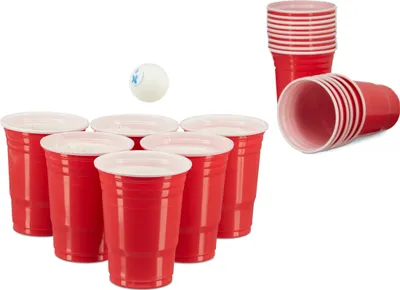 Produktbild von relaxační dny 100 x Beer Pong Becher rot