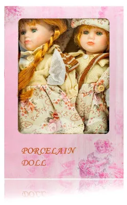 Obrázok produktu pre ARÔME Porcelánová bábika 30 cm, 2 ks