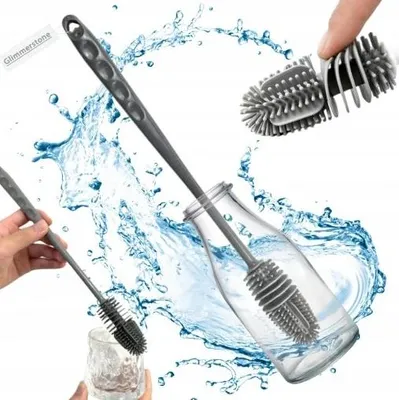 Produktbild von Silikon-Flaschenbürste Reinigung für Gläser und Behälter