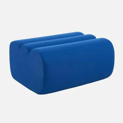 Produktbild von sweeek - Hocker, Fußhocker mit Stoffbezug - Elektroblau