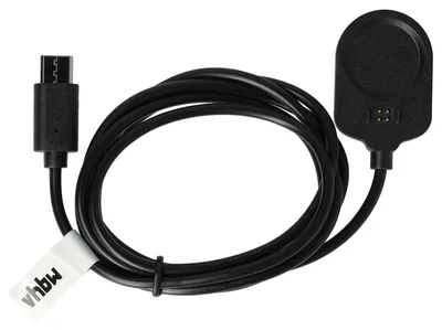 Produktbild von vhbw USB Ladekabel Ersatz für Garmin 010-13225-14 für Smartwatch Fitnesstracker - Dockingstation Schwarz, 100 cm
