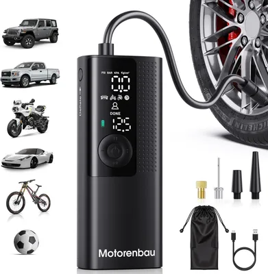 Immagine prodotto di Pompa per pneumatici portatile con compressore, mini pompa d'aria wireless