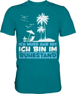 Produktbild von Rentner Ruhestand Geschenk zur Rente Pension T-Shirt – Diva Blue / XL