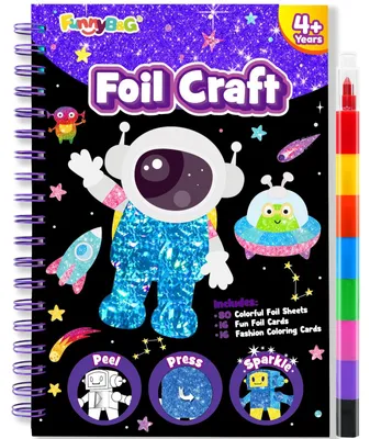 Produktbild von Kreatives Folienkunst Bastelset für Kinder mit Aufklebern