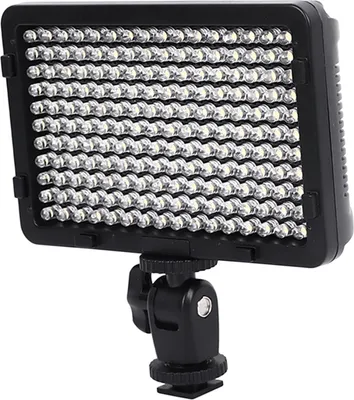 Zdjęcie produktu dla Oświetlenie wideo LED przed kamerą Mini ładowalne światło wypełniające 176LED do lustrzanek cyfrowych z możliwością ściemniania