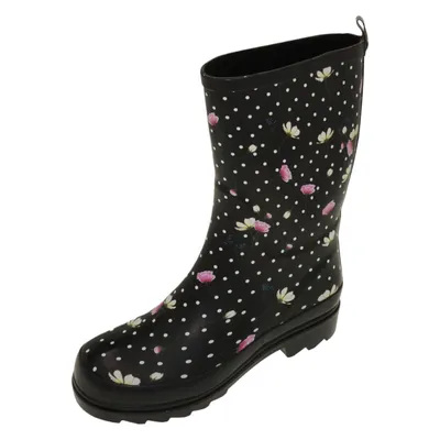 Produktbild von Beck Blumenregen schwarz Damen Gummistiefel in Schwarz, Größe 42