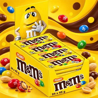 Immagine prodotto di m&m's 5000159460293 M&ms Peanut 24x45g Beutel