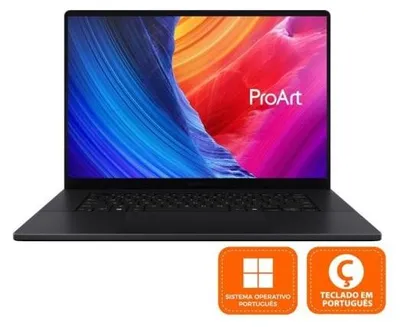 Zdjęcie produktu dla ASUS ProArt P16 H7606WP-A91BO57PP2, AMD Ryzen AI 9 HX, 2 GHz, 40,6 cm (16"), 2880 x 1800 px, 64 GB, 2 TB