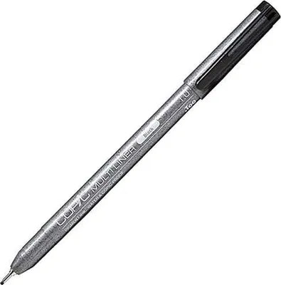 Obrázok produktu pre Copic Mulitliner, Čierna, Jemná, Čierna, Kolo, 1 mm, 1 kusov