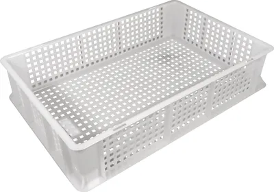 Produktbild von Agrarkiste Eurobox Bäckerkiste Fleischerkiste 60x40x13 lebensmittelecht gelocht
