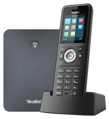 Zdjęcie produktu dla Yealink W79P, Telefon komórkowy IP, Czarny, Zestaw słuchawkowy bezprzewodowy, Biurko / Ściana, 50 m, 300 m