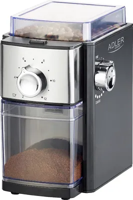Zdjęcie produktu dla Adler | AD 4448 | Młynek do kawy | 300 W | Pojemność ziaren kawy 250 g | Ilość filiżanek 12 na pojemnik szt.