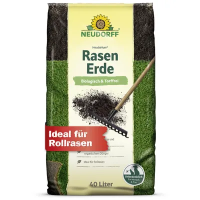 Produktbild von Neudorff NeudoHum RasenErde 40 Liter torffreie Erde für gesunden, dichten Rasen