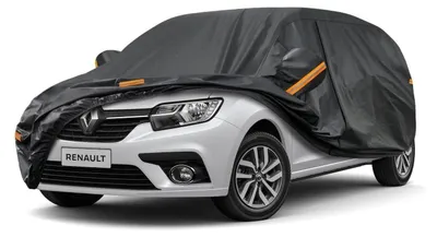 Obrázek produktu pro Autopokrov, voděodolný a prodyšný, pro Dacia Sandero (2008-2025), černý, 7 vrstev, kompletní krytí, ochrana proti prachu, reflexní pruhy