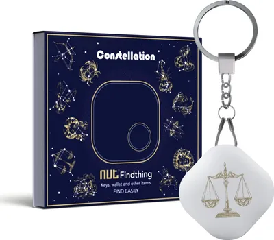 Image de Localisateur d'objets Bluetooth, balance pour clés, portefeuille, sac à dos, blanc