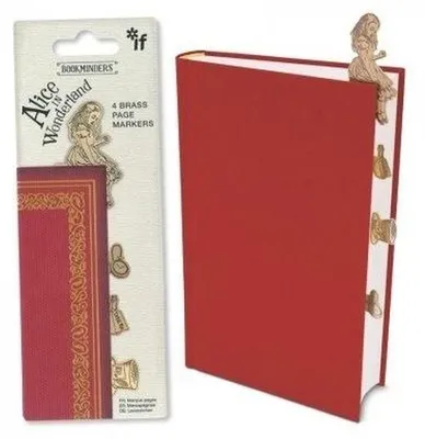 Obrázok produktu pre Bookminders Alice in Wonderland - zestaw 4 metalowych zakładek do książki