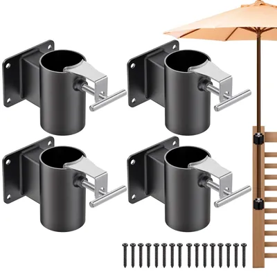 Obrázek produktu pro Držák na slunečník pro terasu - sada 2 kusů, úsporný design